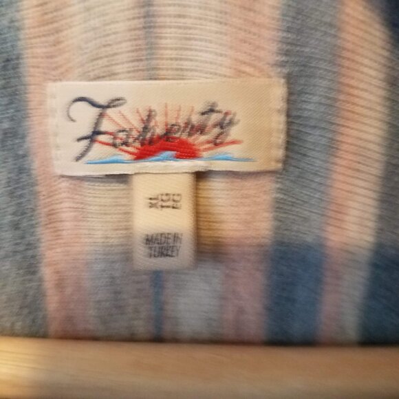 Faherty Women's Legend Sweater Shirt Coastline Stripe XL Extra Large WKS… - Picture 6 of 9